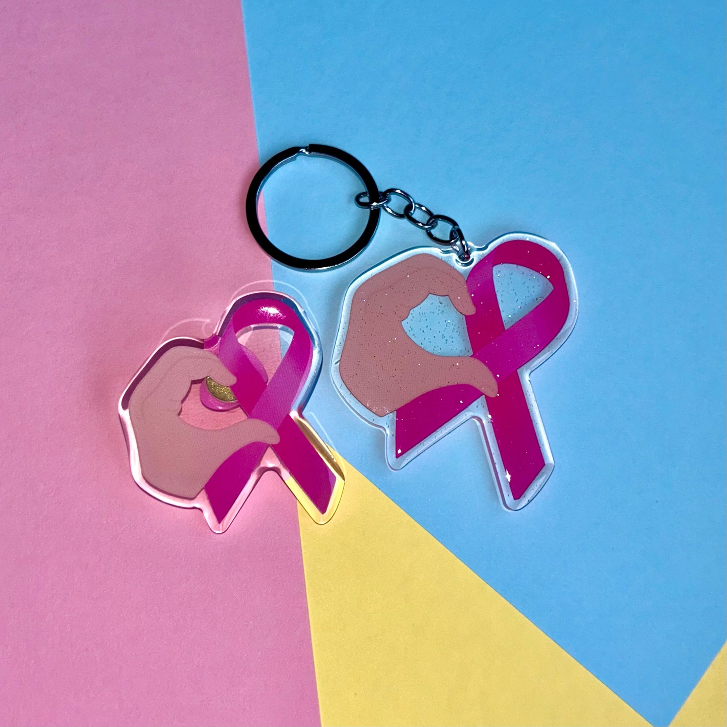 Breast Cancer Key Ring/Pin BUNDLE